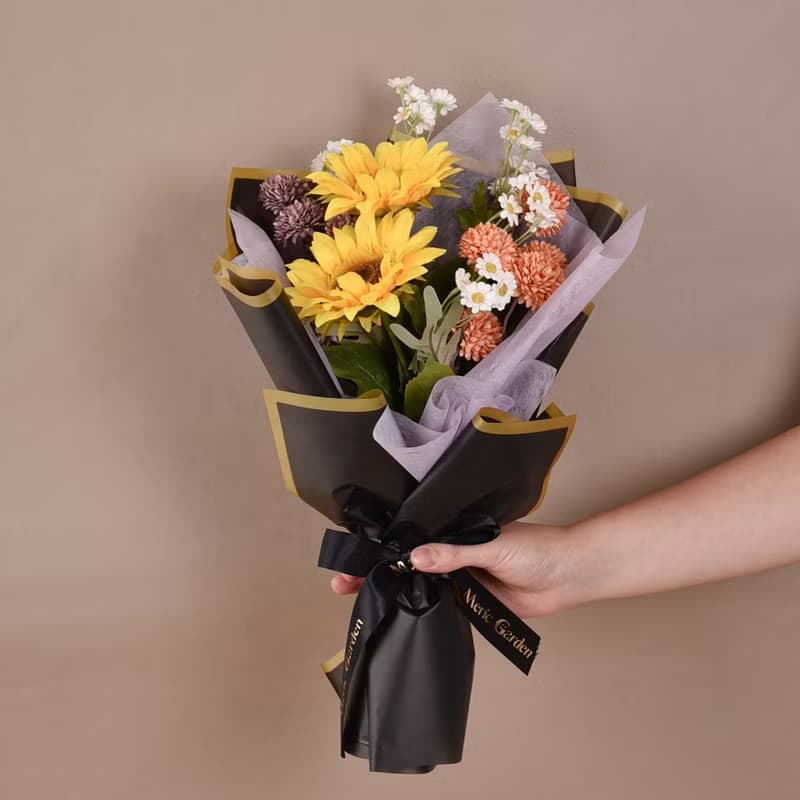仿真梵高燦日 葵蒲物語花束 Meric Garden