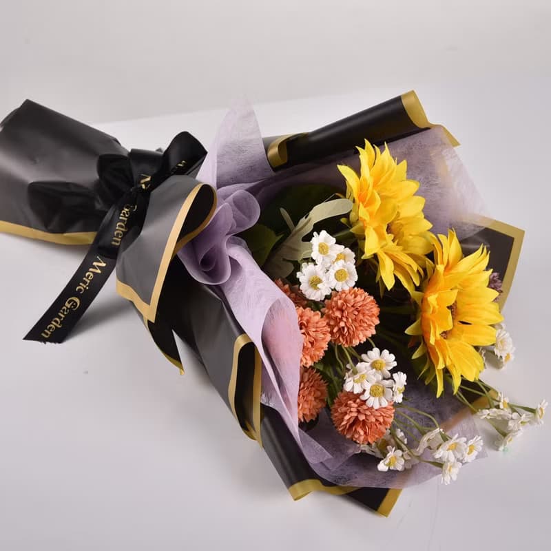 仿真梵高燦日 葵蒲物語花束 Meric Garden