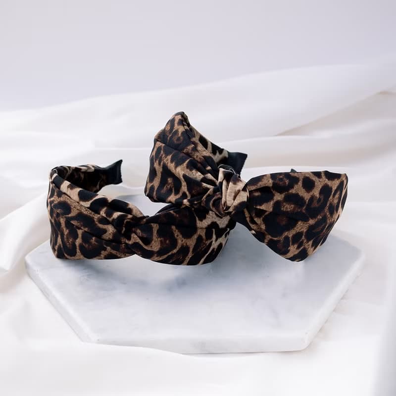 leopard bandana hairband handmade headband