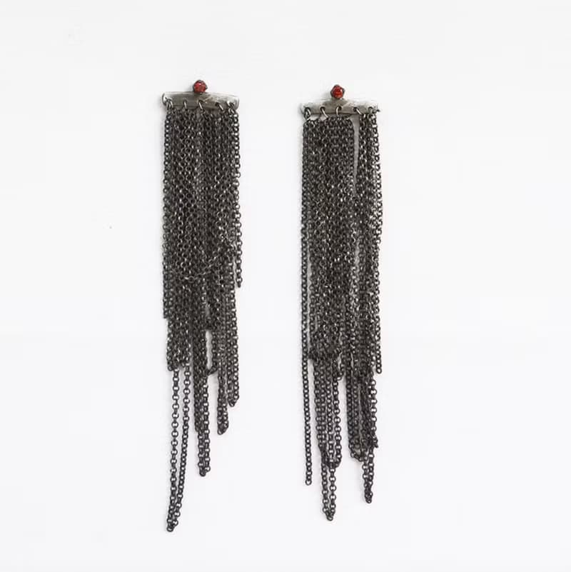 兩用流蘇 925銀飾品 耳飾/耳墜/耳環