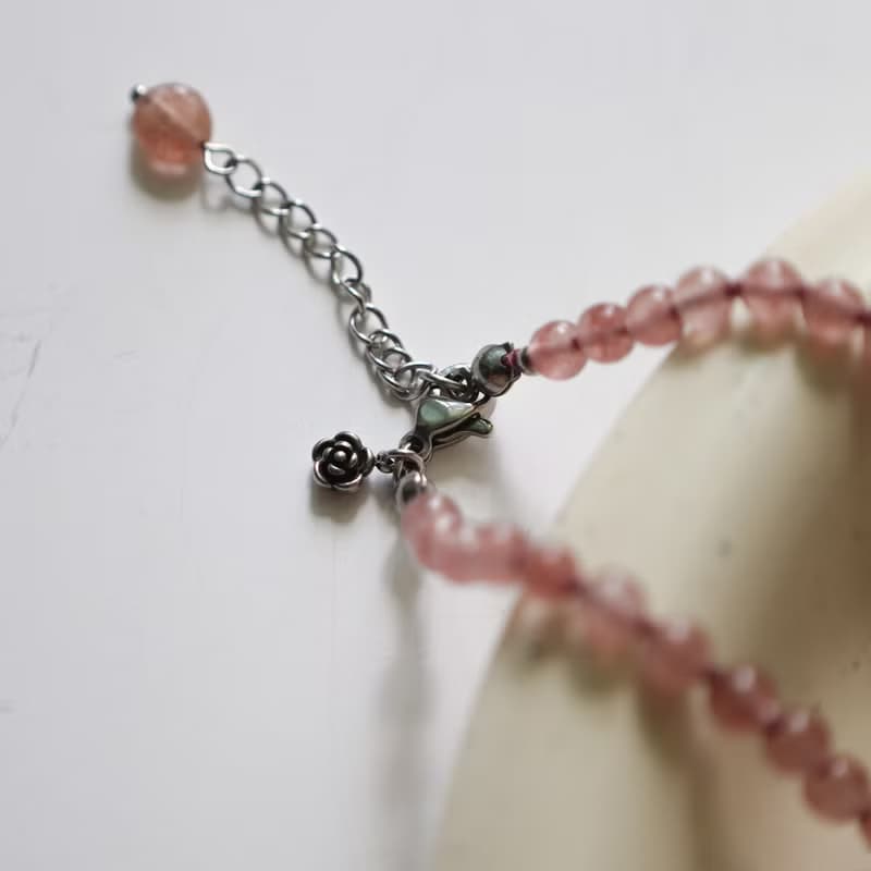 Love Me Strawberry Quartz Bracelet
