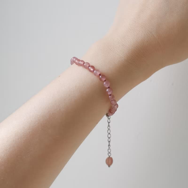 Love Me Strawberry Quartz Bracelet