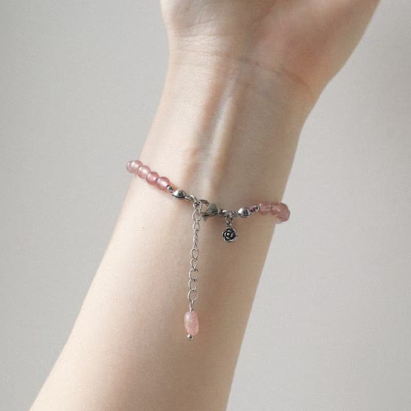 Love Me Strawberry Quartz Bracelet