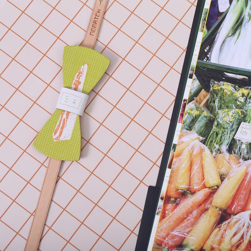 NoMatch不合設計牛皮手工五花肉培根有趣格紋復古領結bowtie
