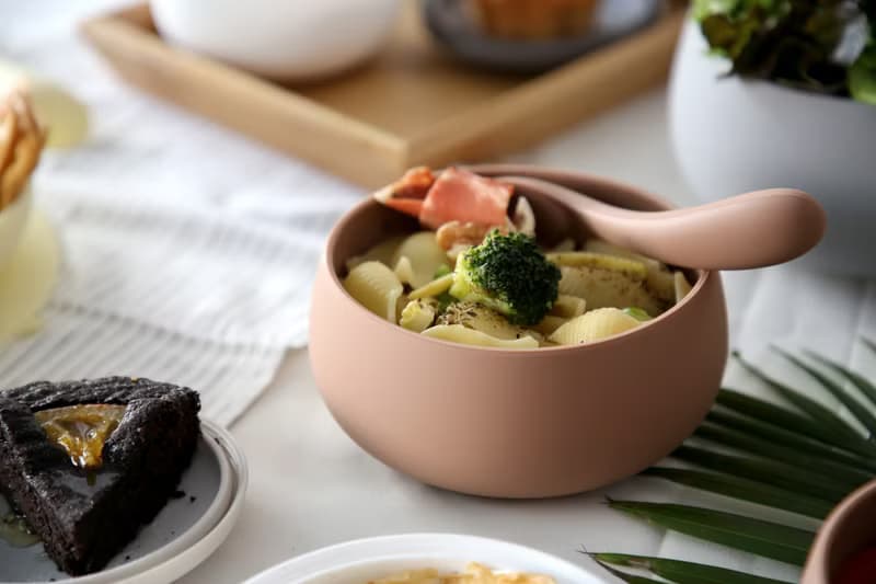 【人氣熱賣】Besovida  胖胖全矽膠環保碗 / 雲霧灰