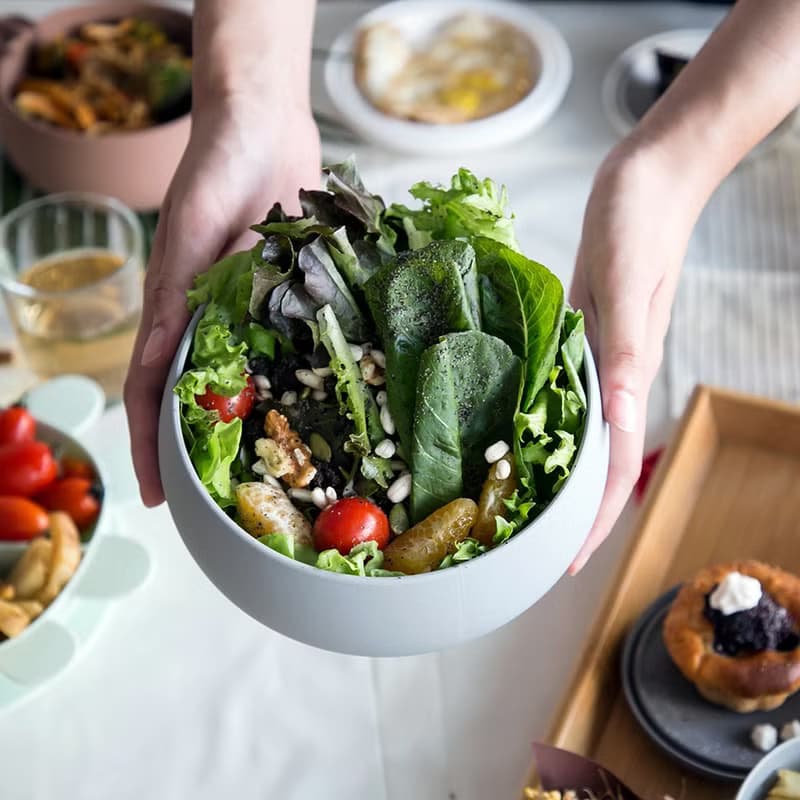 【人氣熱賣】Besovida  胖胖全矽膠環保碗 / 雲霧灰