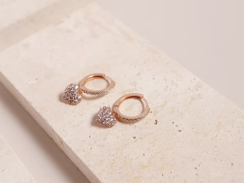 【情人節送禮】Be in Love。愛心耳環