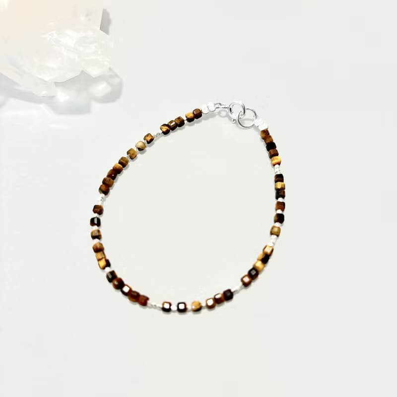 Ops Tigerite silver bracelet-虎眼石/純銀/手鍊/銀/個性/手鍊