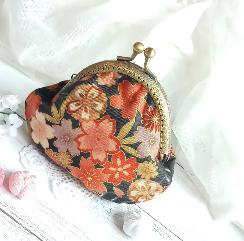日本和風口金包 零錢包 小收納包  kimono fabric (JS-68)