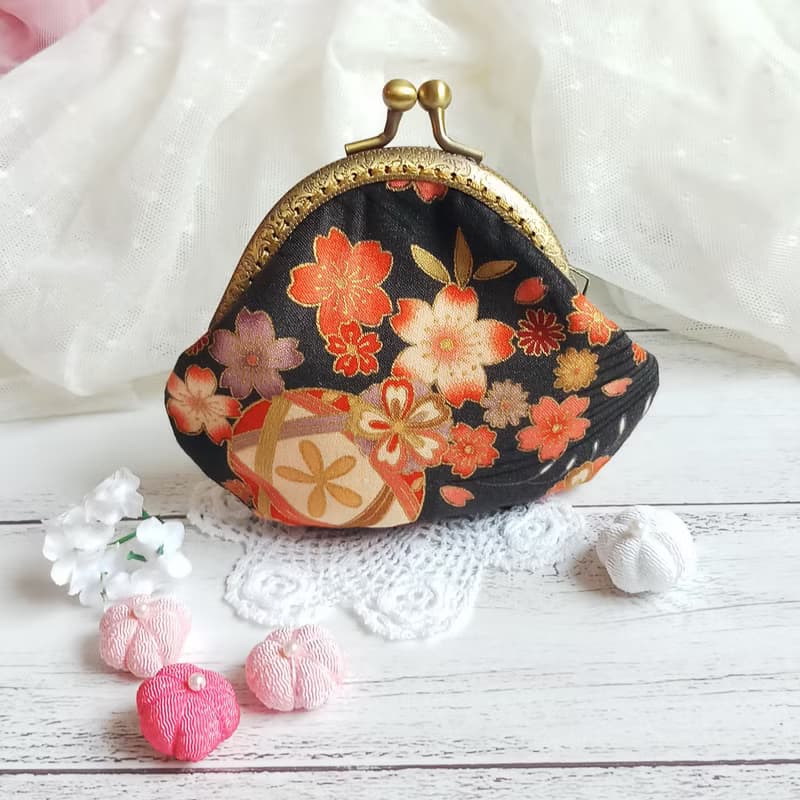 日本和風口金包 零錢包 小收納包  kimono fabric (JS-68)