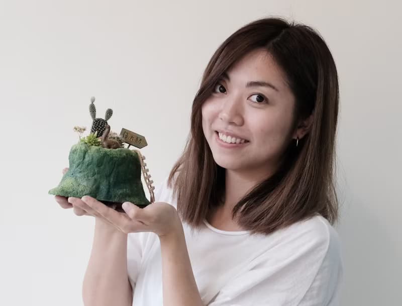 【體驗】泥塑小山盆 多肉水泥盆栽 水泥雕塑 龍年 龍年課程 多肉植物