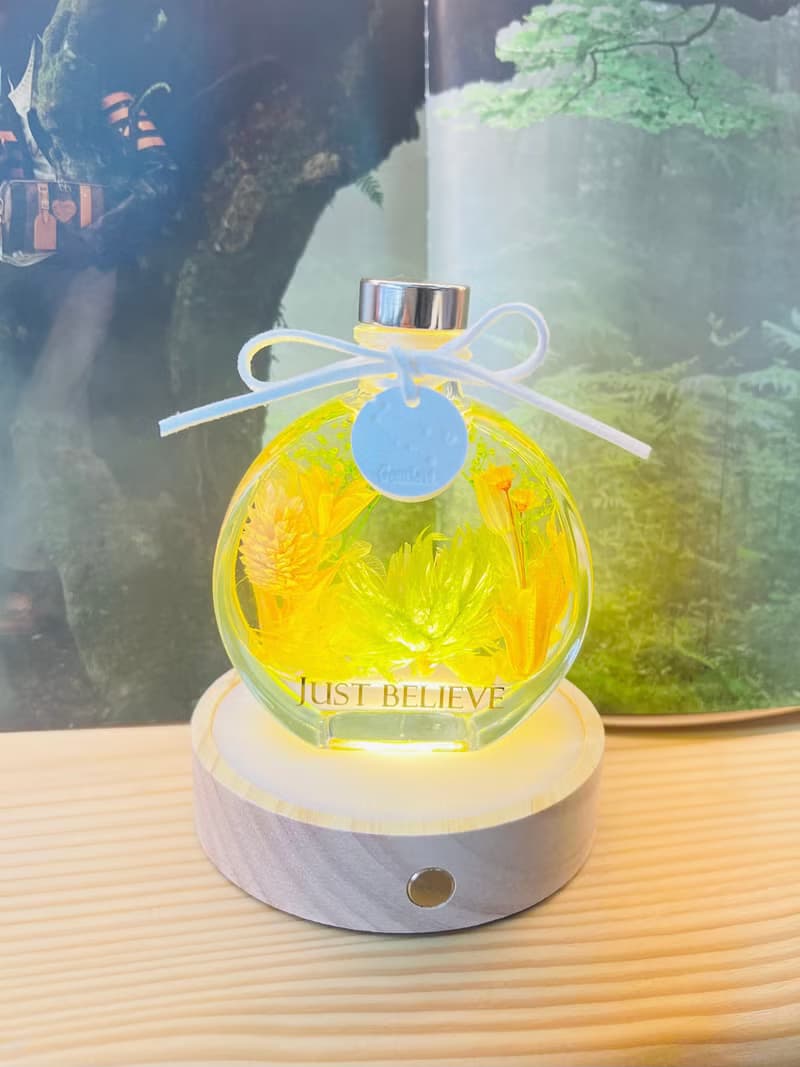 十二星座 浮游花香薰瓶 雙子座 連擴香棒 連燈座