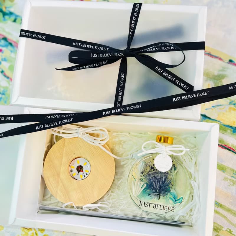 十二星座 浮游花香薰瓶 雙子座 連擴香棒 連燈座