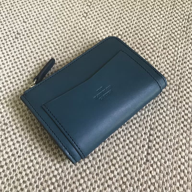 Coin zip purse /Navy blue