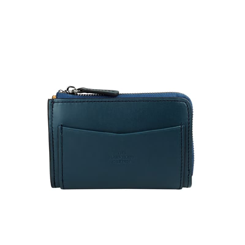 Coin zip purse /Navy blue