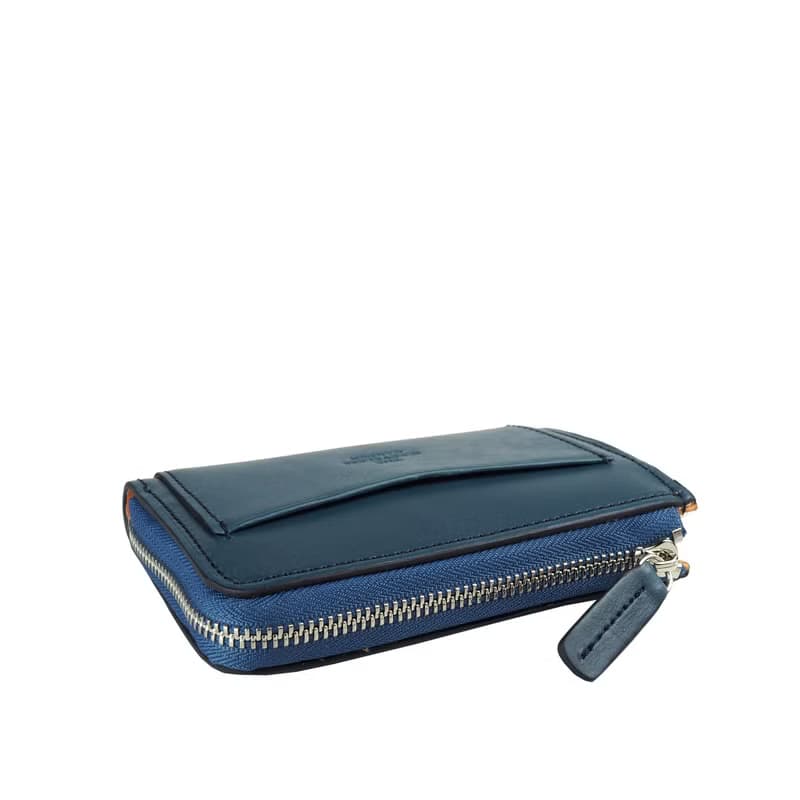Coin zip purse /Navy blue