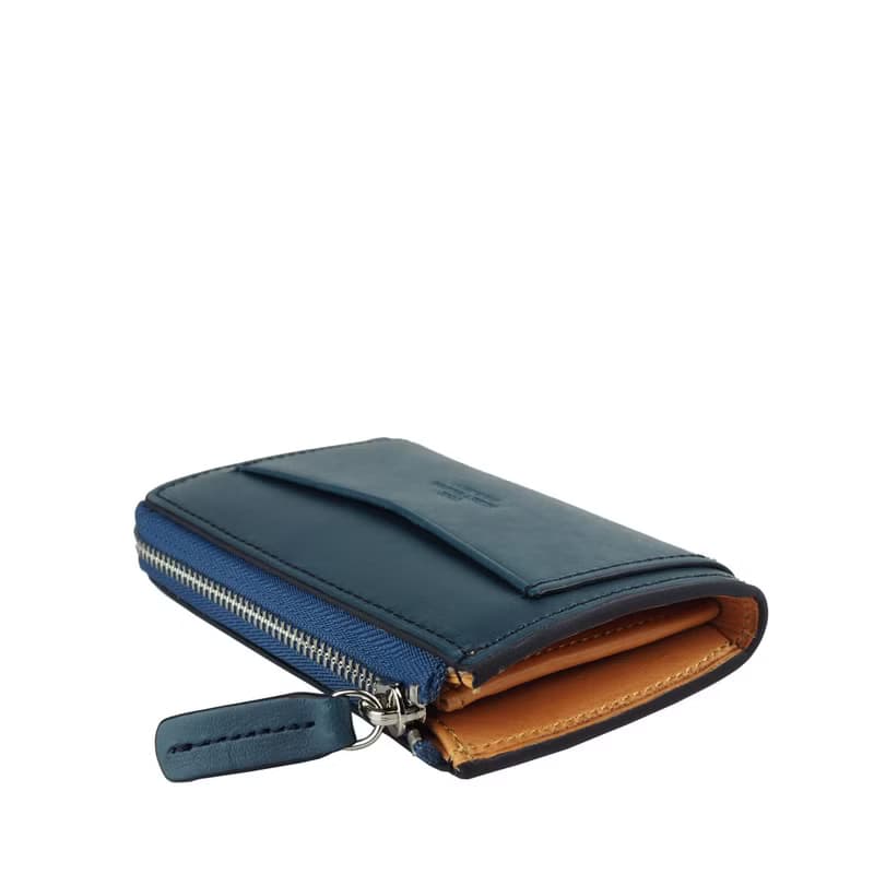 Coin zip purse /Navy blue