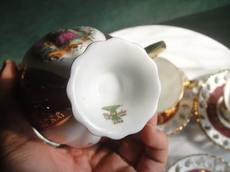 【老時光 OLD-TIME】早期日本製古典精美茶具組(一杯一盤為一組