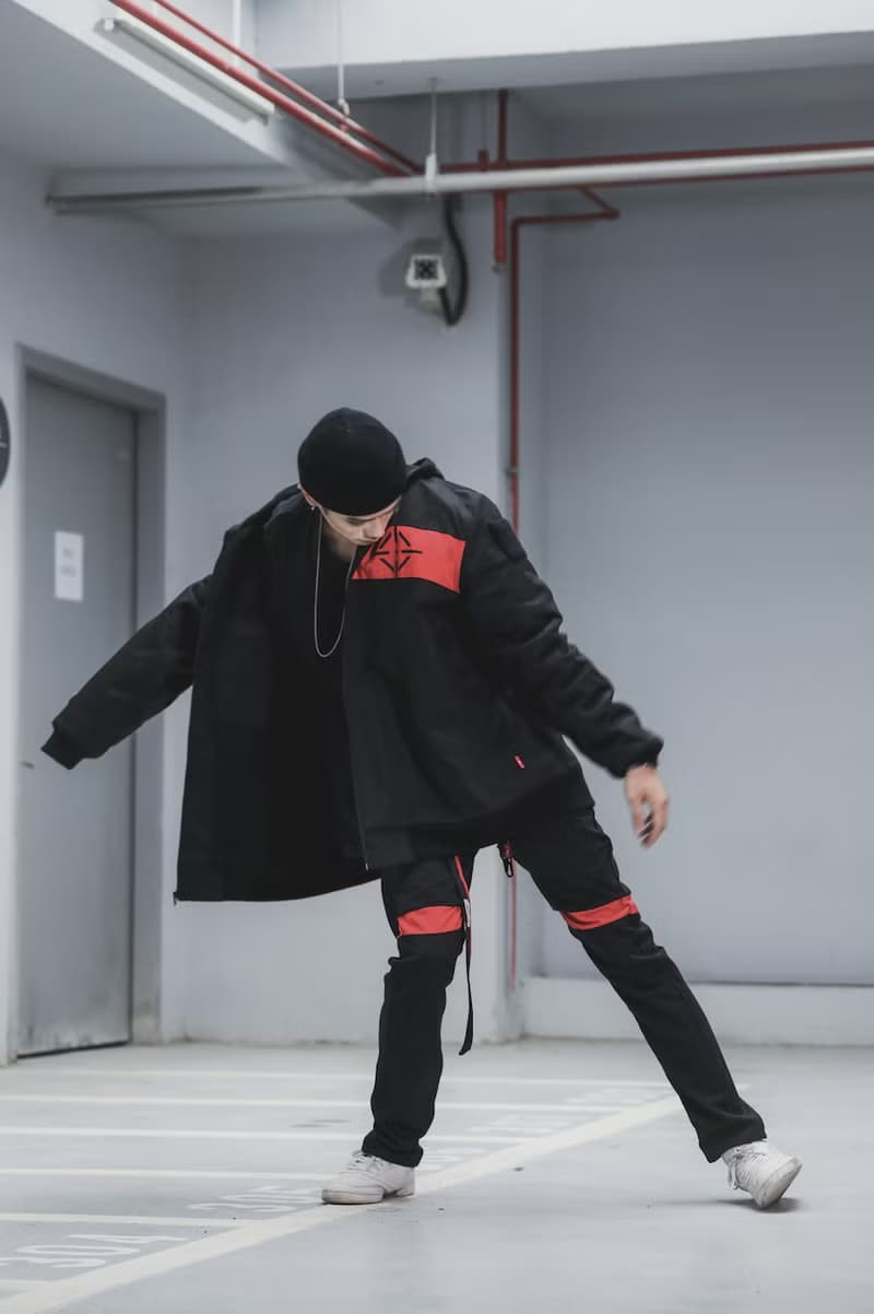 .67ARROW ROLLING_EYEZ SLIM-FIT_合身彈性長褲 黑色長褲