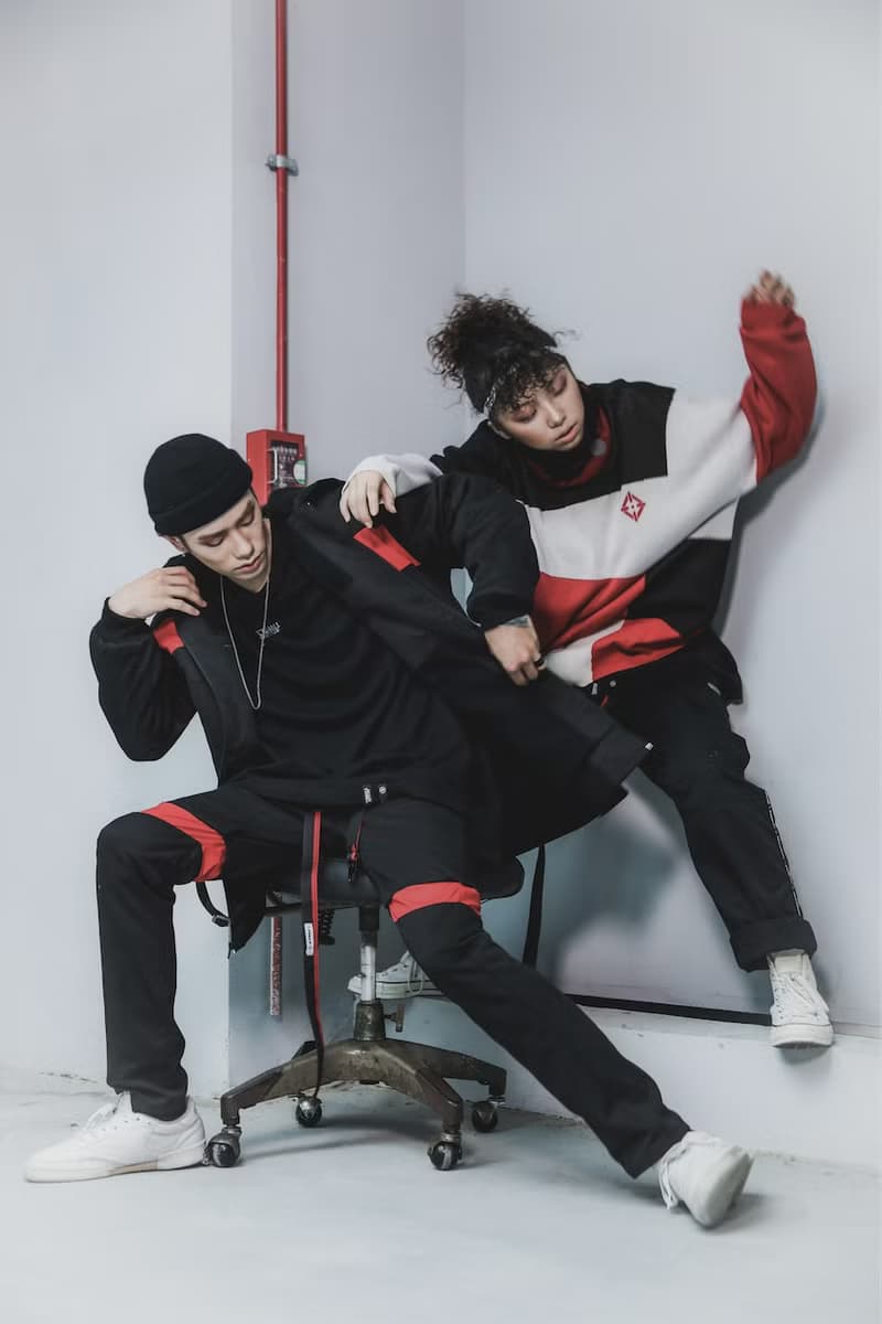 .67ARROW ROLLING_EYEZ SLIM-FIT_合身彈性長褲 黑色長褲