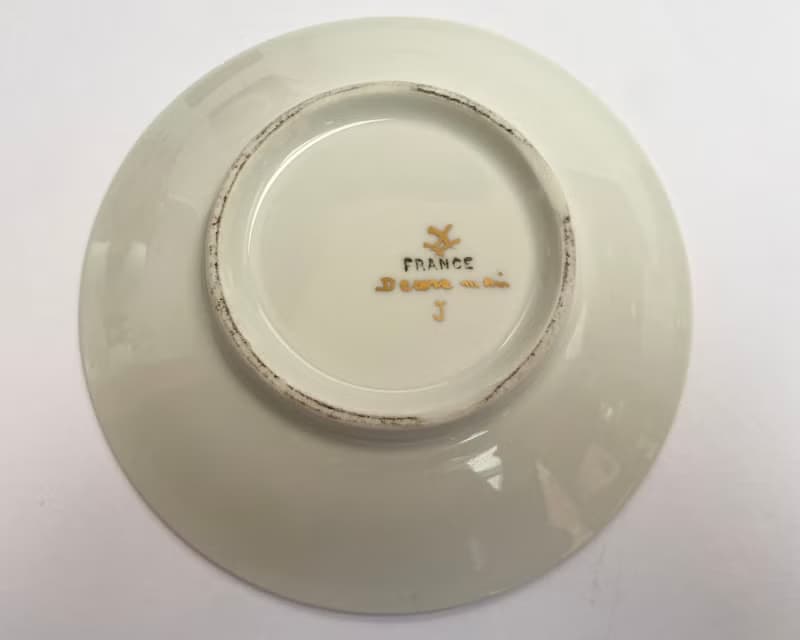 有蓋碗糖碗附碟陶瓷糖果盒手繪來自法國