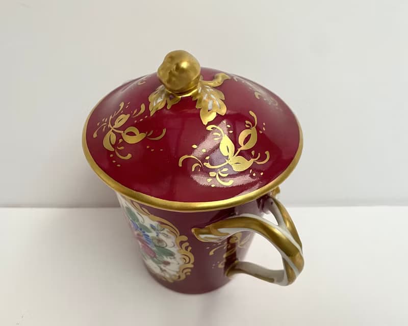 有蓋碗糖碗附碟陶瓷糖果盒手繪來自法國