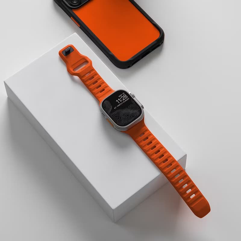 【美國NOMAD】Apple Watch專用運動風FKM橡膠錶帶-49/45/44/42mm
