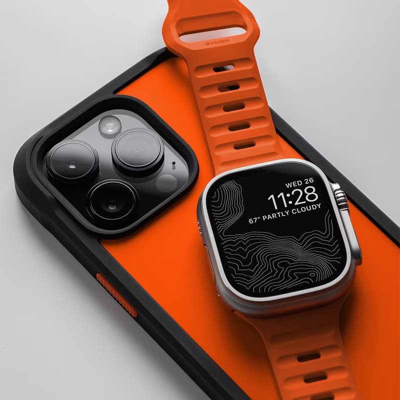 【美國NOMAD】Apple Watch專用運動風FKM橡膠錶帶-49/45/44/42mm