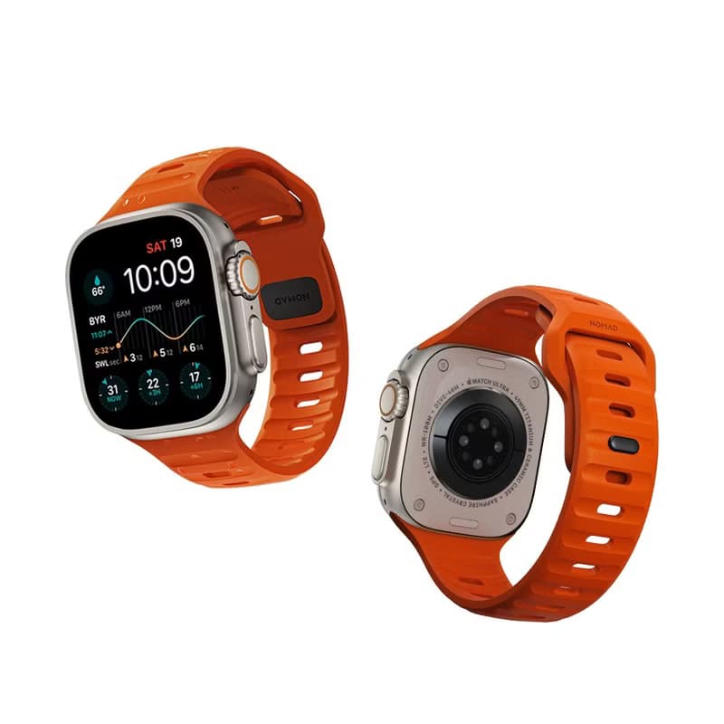 【美國NOMAD】Apple Watch專用運動風FKM橡膠錶帶-49/45/44/42mm