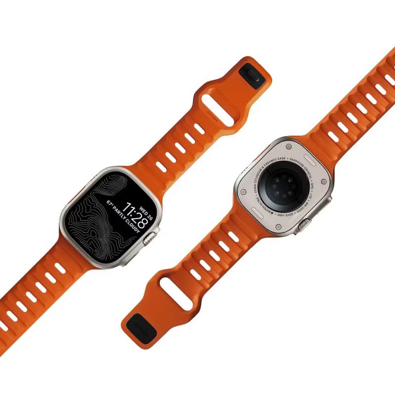 【美國NOMAD】Apple Watch專用運動風FKM橡膠錶帶-49/45/44/42mm