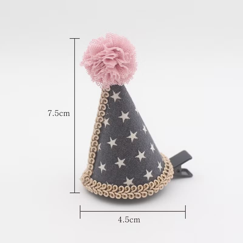 Baby star cone hat hairclip,happybirthday,party,party hat,cone hat
