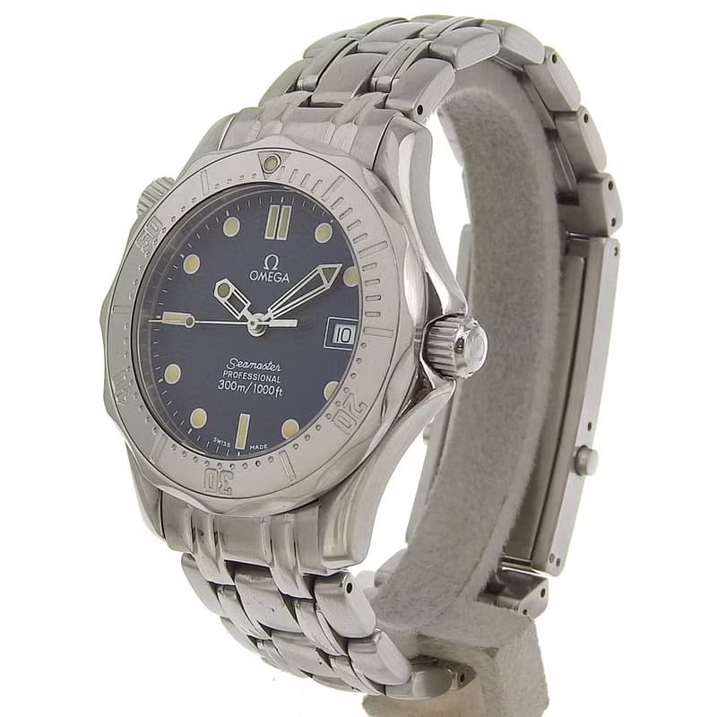 【日本直送】オメガ OMEGA シーマスター 300M 腕時計 プロフェッショナル SS クオーツ アナログ表示 ネイビー文字盤 メンズ【中古】
