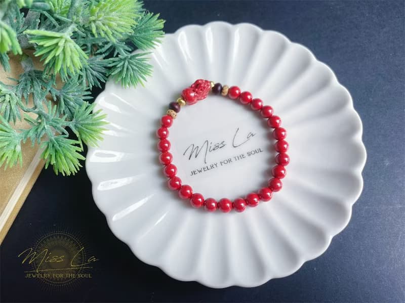 保平安 硃砂 貔貅  菩提 親子款 健康 除穢 設計款 手鍊 禮物