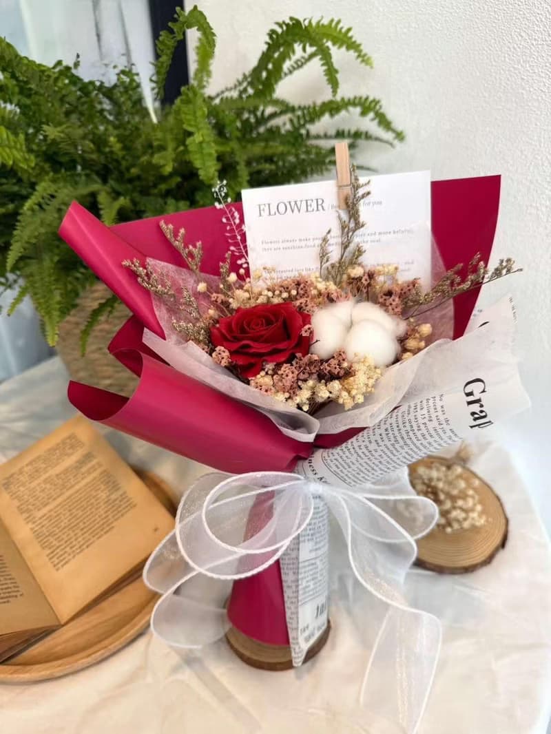 中型花束 香皂花束 乾燥花束 畢業花束 母親節 康乃馨 乾燥花