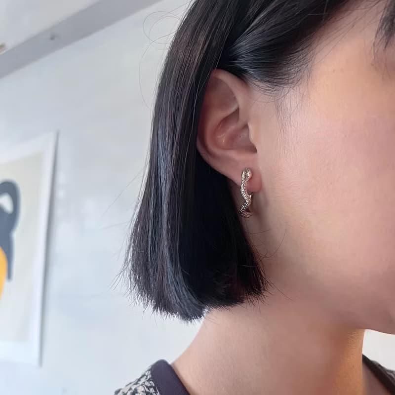 Serpent蛇型 純銀耳環