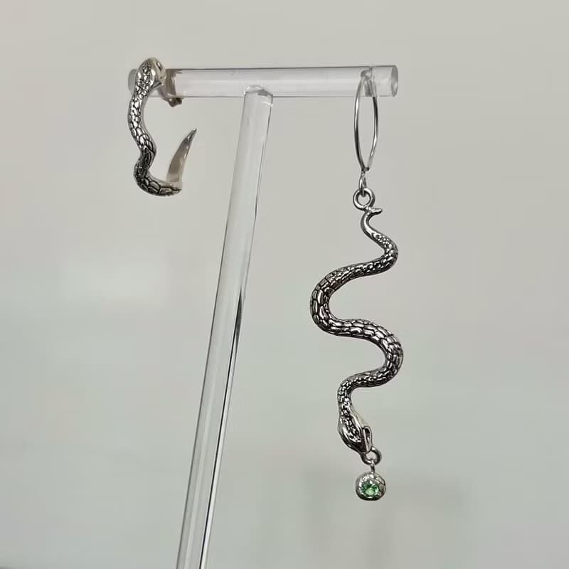 Serpent蛇型 純銀耳環