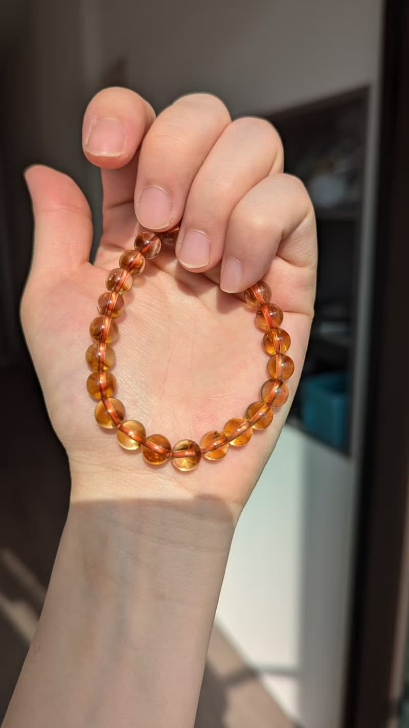 黃水晶 招財黃塔晶 天然黃水晶手鍊【8mm】