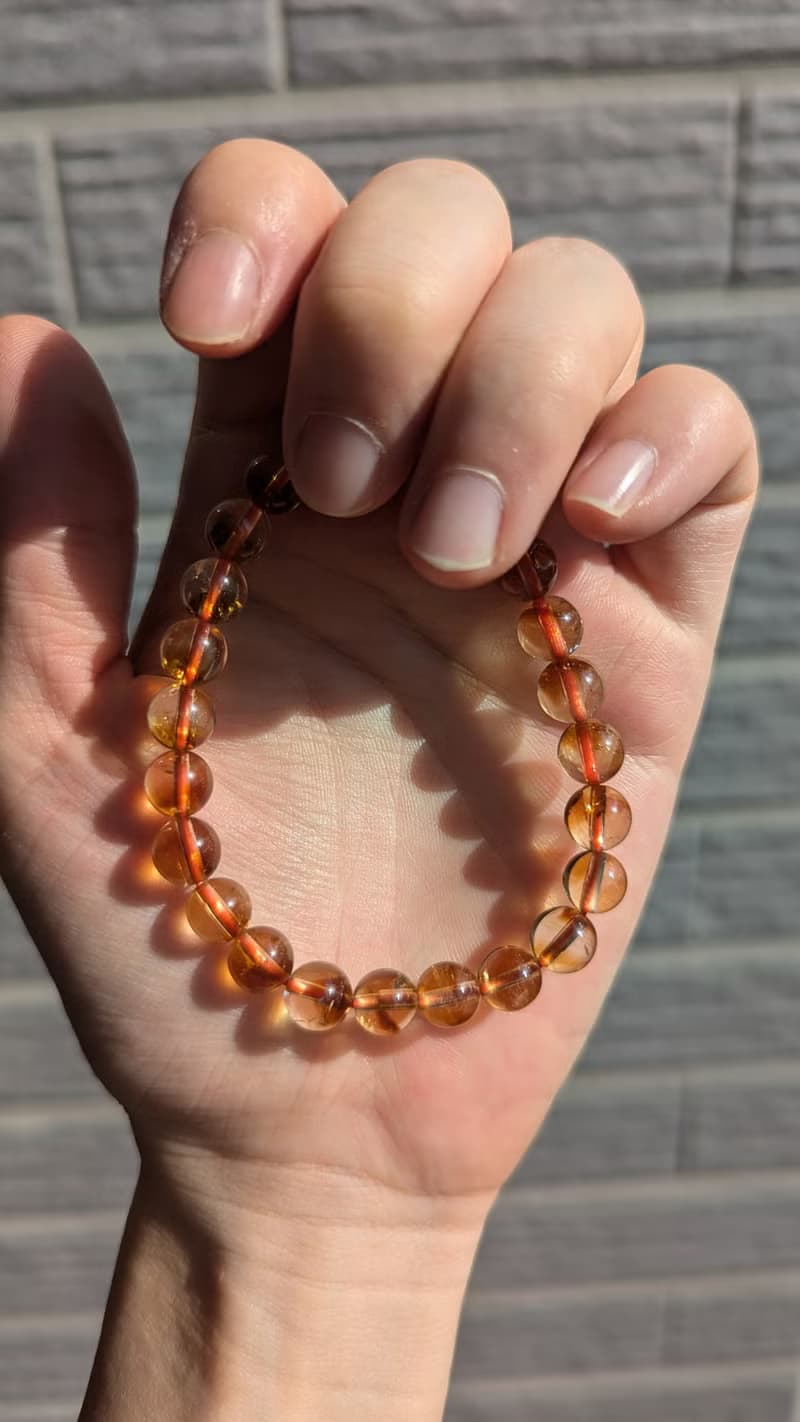 黃水晶 招財黃塔晶 天然黃水晶手鍊【8mm】