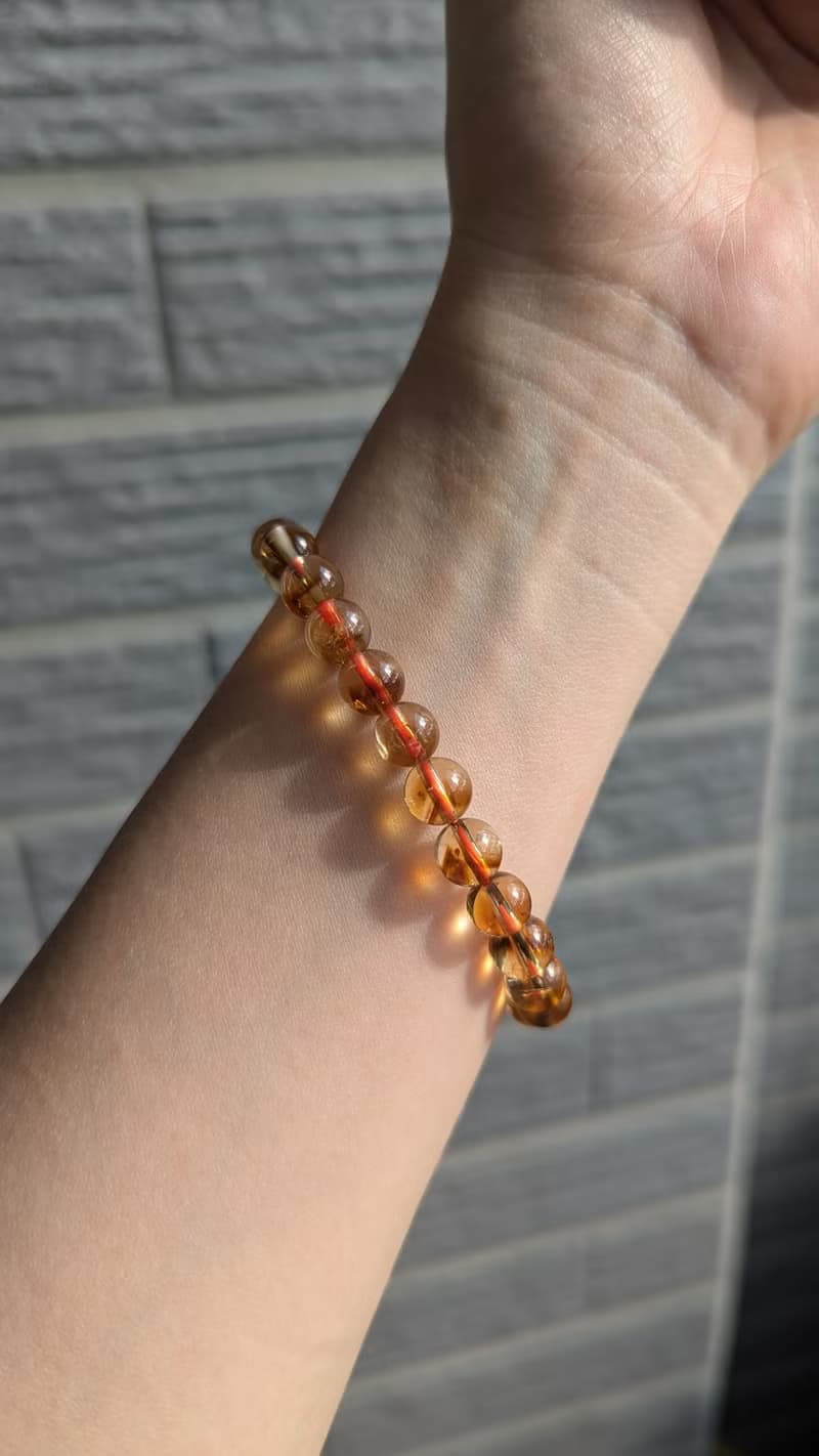 黃水晶 招財黃塔晶 天然黃水晶手鍊【8mm】