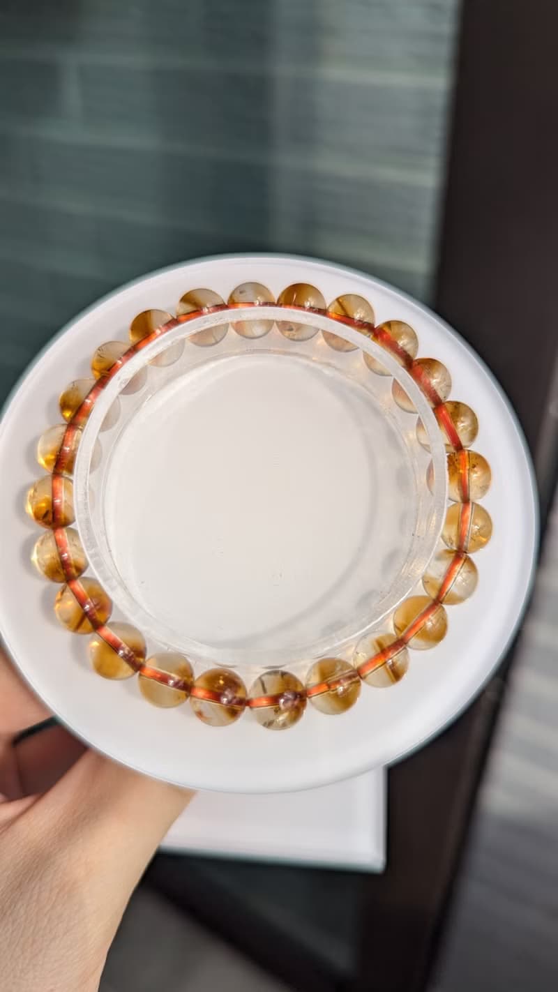 黃水晶 招財黃塔晶 天然黃水晶手鍊【8mm】