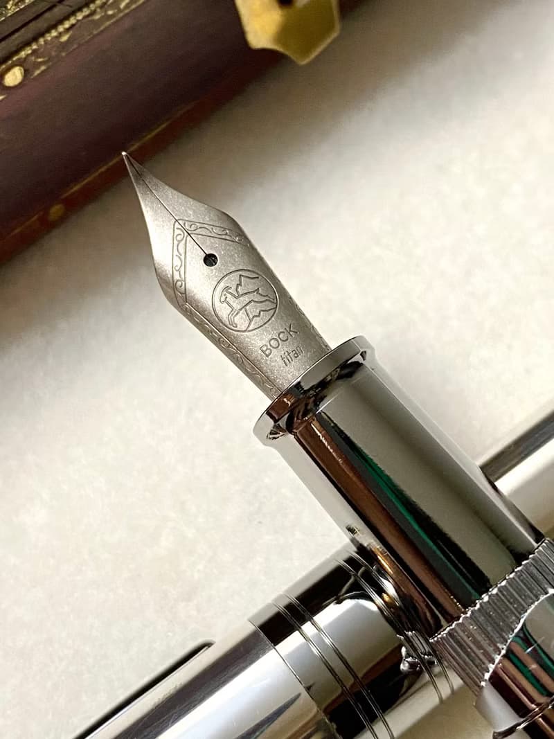 3952老山羊-X800 專利磁吸式 925純銀 書法鈦尖鋼筆