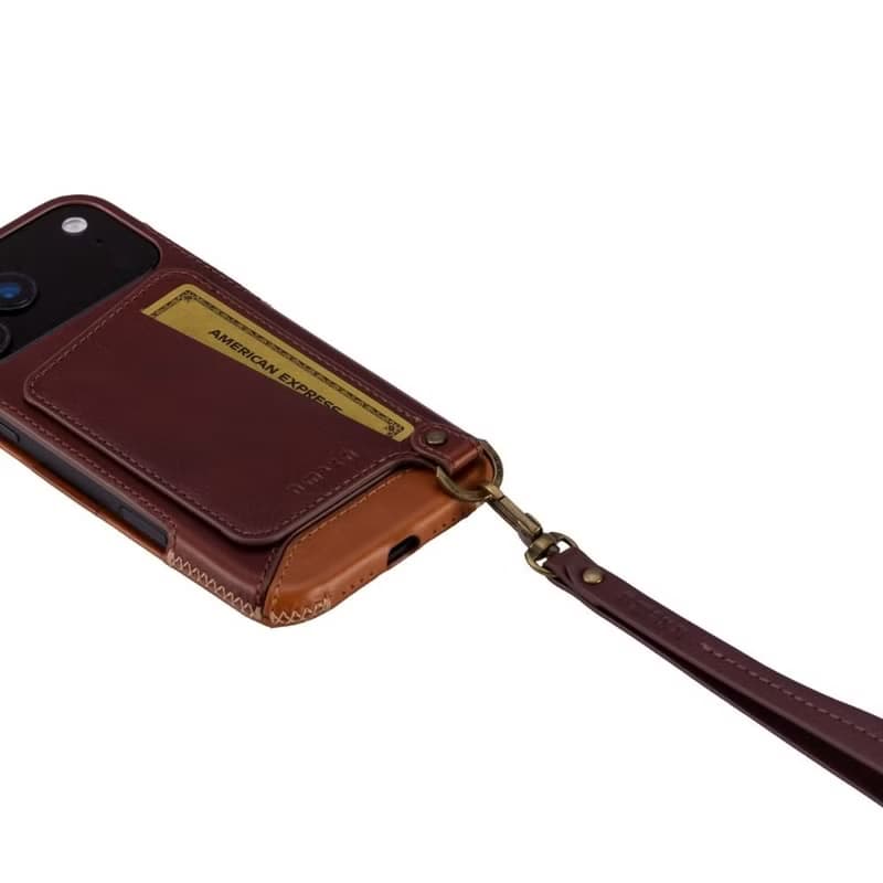 iPhone 17 Pro Max 經典系列-磁吸站立卡袋手機皮套-巧克力