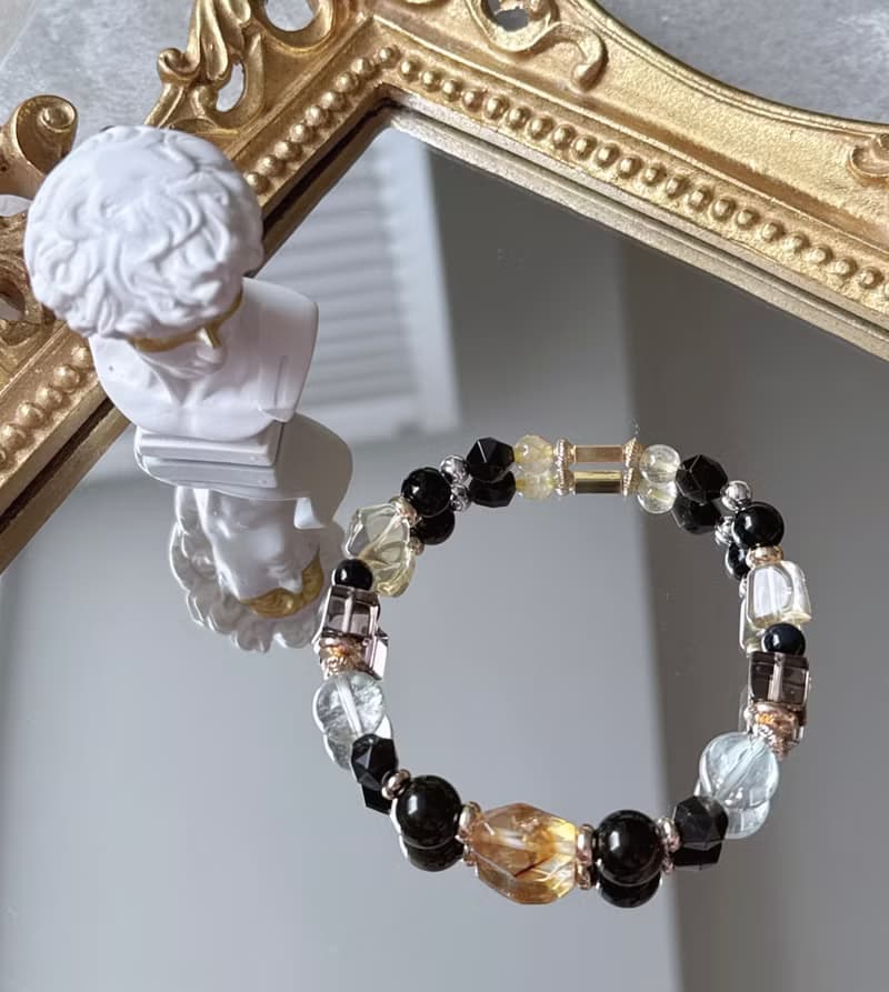 【水晶手鍊 / 風舉云搖 】黃水晶 黑曜石 綠幽靈 茶水晶 藍虎眼