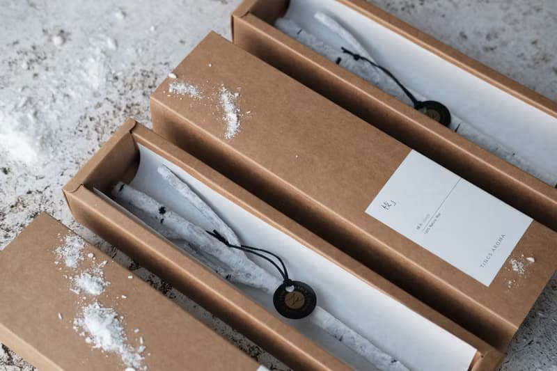 手工白樺木造型蠟燭