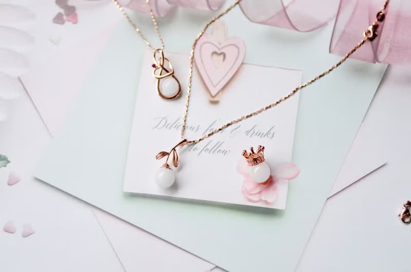 綻放的美麗 - 925銀鍍玫瑰金母乳飾品項鏈