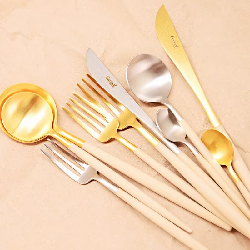 葡萄牙 Cutipol  GOA 奶茶金 12.5CM 咖啡匙