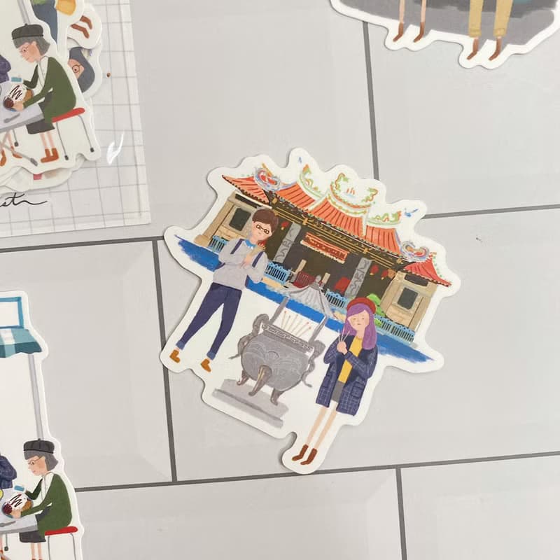 台灣故事款 | Meteorillust插畫防水行李貼紙