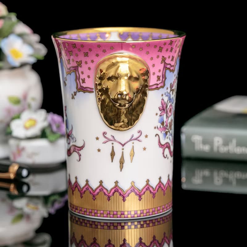 限量英國製Royal Collection女王加冕50週年奢華紀念骨瓷杯 筆筒