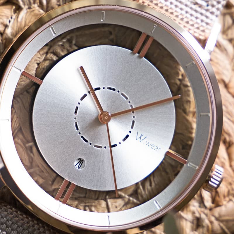 W.wear - 簡約鏤空系列 - 太陽紋白