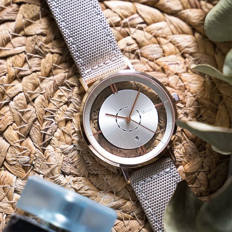 W.wear - 簡約鏤空系列 - 太陽紋白